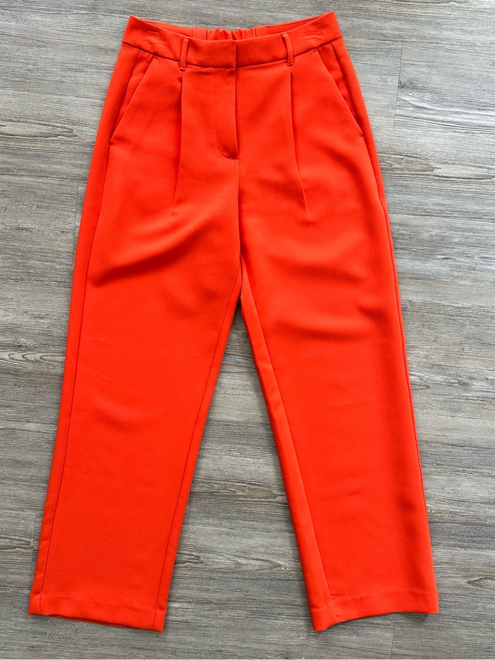 EUC Old Navy Taylor Wide Leg Extra High-Rise Orange Dress Pants